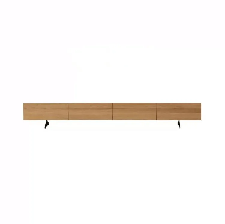 All solid wood modern living room white oak cherry wood audio-visual cabinet floor cabinet