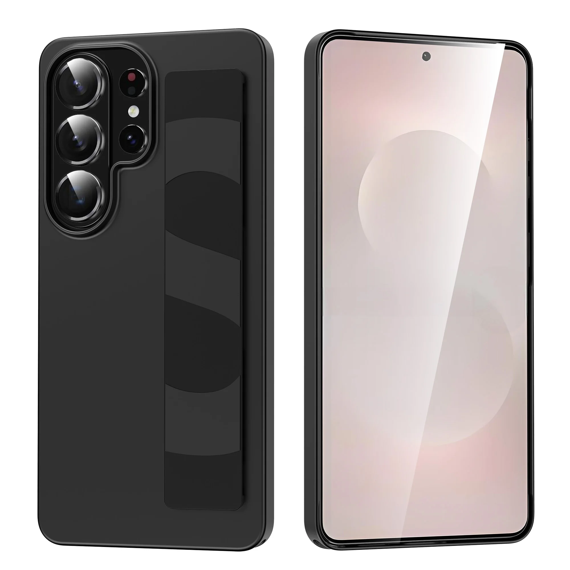 Luxuriöse Silikon-Elastik-Armband-Hülle für Samsung Galaxy S26 S25 Edge S24 S23 Ultra Plus Matte Harte PC Stoßfeste Schutzhülle
