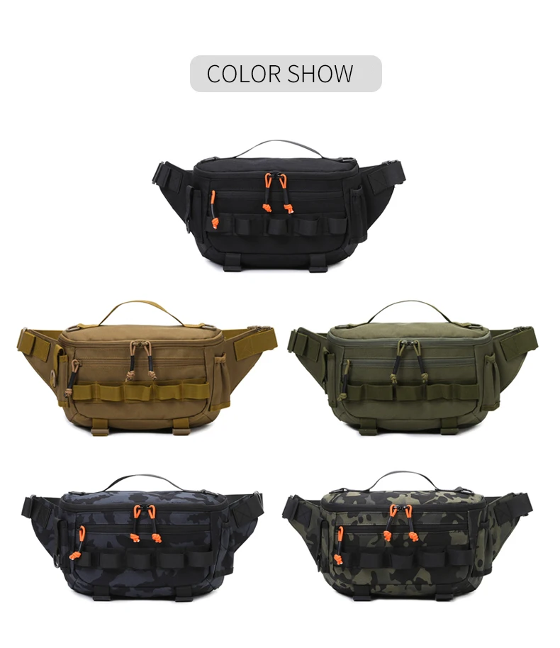 Angeln Brust Taille Tasche Taktische Outdoor Reise Sport Angeln Locken Taschen Jagd Camping Wandern Radfahren Pack Molle Rig Beutel – Detail 25