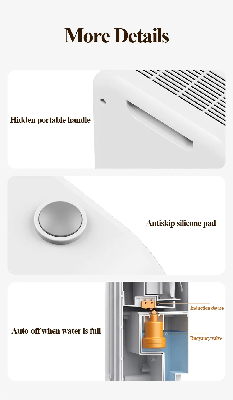 70w inteligente portátil mini pequeno luftentfeuchter mesa guarda-roupa desumificador doméstico casa quarto desumidificadores de ar 1l/24h