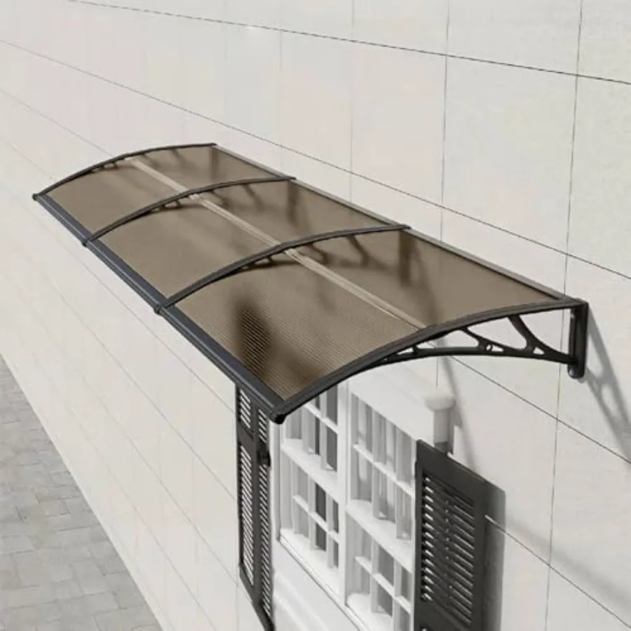 Awning for Door Entrance 60x120cm/24x48in Window Exterior Canopy Patio Durable and Sturdy Multiple Scenarios Rain UV Snow Prote