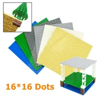 DIY Building Blocks Bricks 16*16 Dots Assemblage Construction Toys Double-sided Baseplates 2PCS 16x16 Dots Compatible With 91405