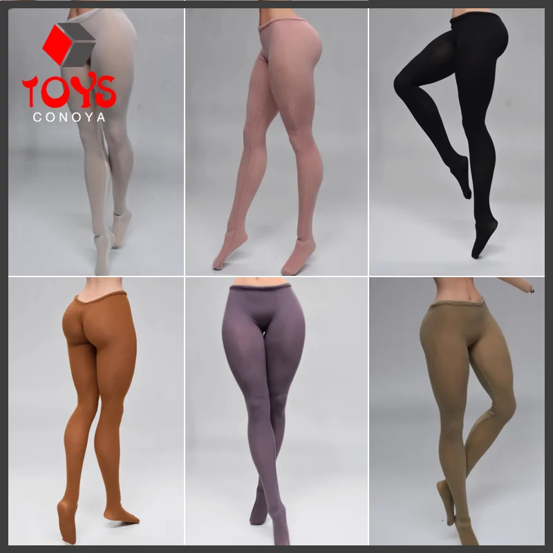 Customized 1/6 Scale Chunli Elastic Tight Fitting Ice Silk Pantyhose Yoga Sweatpants For 12