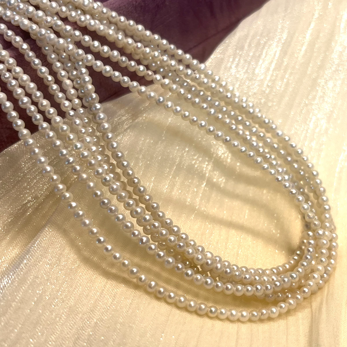 

Natural Freshwater Pearl Nearround Pearl 2-3mm Isolation Beads For Jewelry Making DIY Necklace Earrings Bracelet Accessory