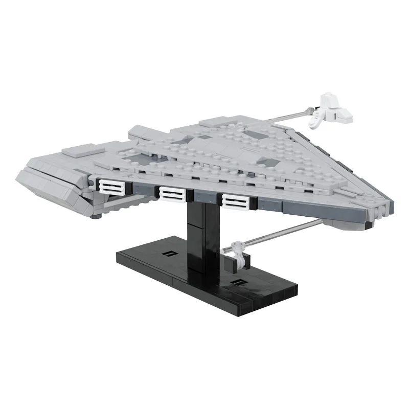 

645 Parts Star Battle Series Famous Quasar Cruiser Carrier Building Blocks Creative Bricks Model Children DIY Display Toy Gifts