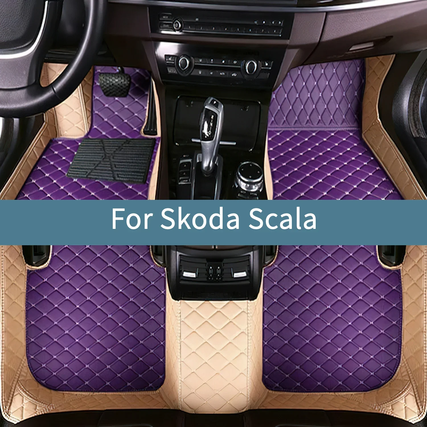 Car Floor Mats For Skoda Scala 2019 2020 2021 2022 2023 2024 Waterproof Floor Mats for Cars Accessories
