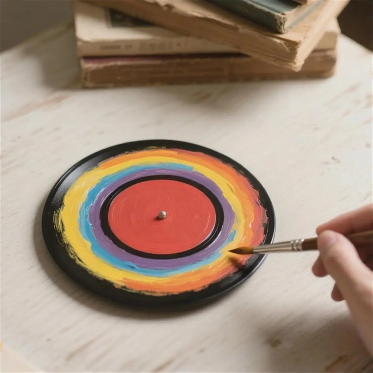 【AT48】 NEW 12 Pack 7 Inch Blank Vinyl Records Decor, Fake Retro Record Discs for Rock & Roll Party, Home Studio Wall Display