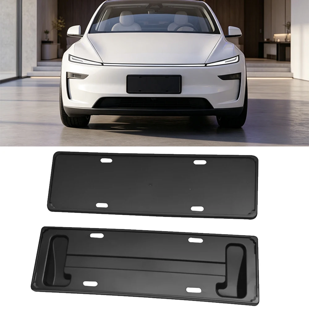 2PCS Number Plate Holder License Plate Holder Mount License Plate Frame Cover Anti-corrosion For Tesla Model YL Y Juniper Launch