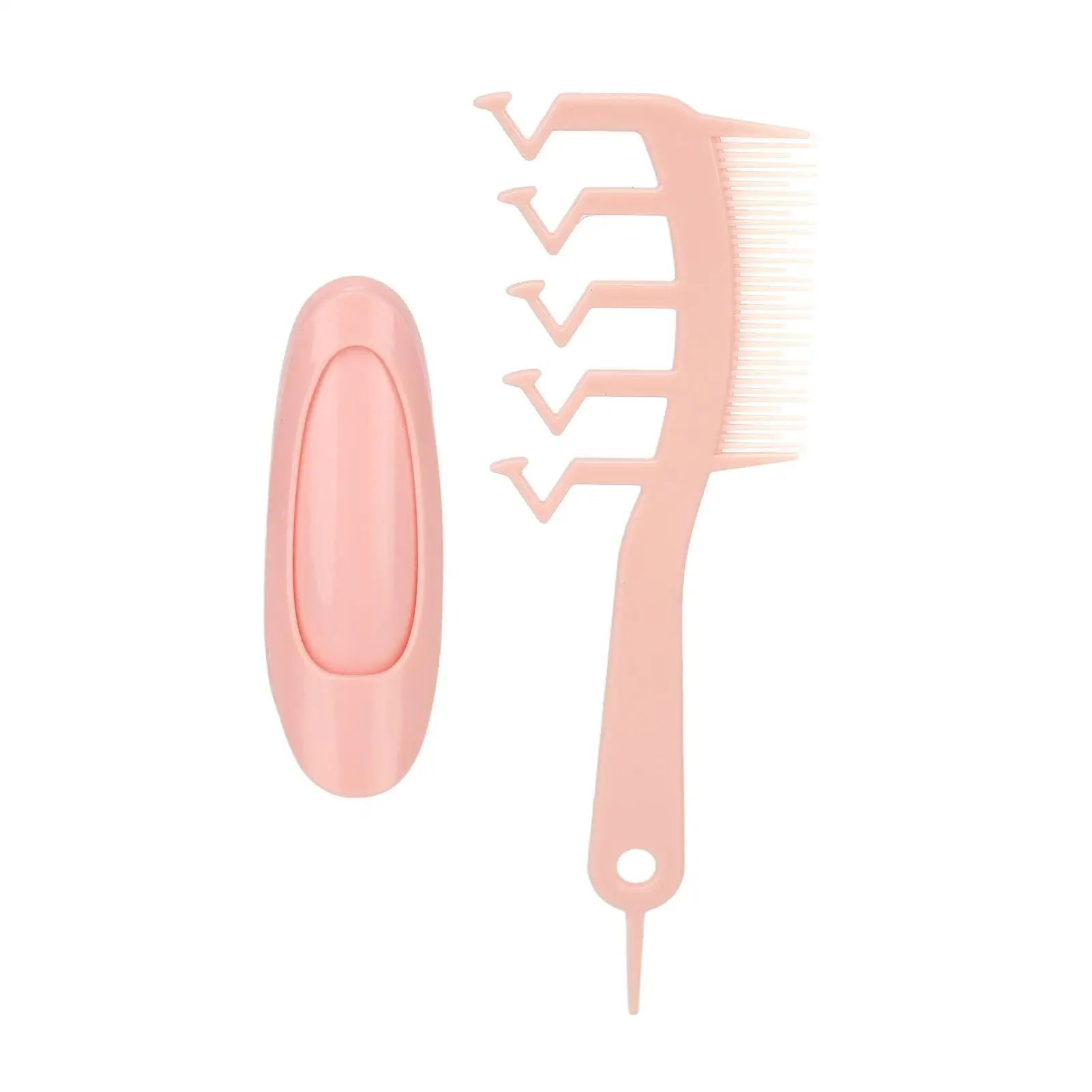 

Легкая расческа для распутывания волос с эргономичной ручкой и зажимом для корней волос для парикмахерской, портативный и практичный инструмент для укладки