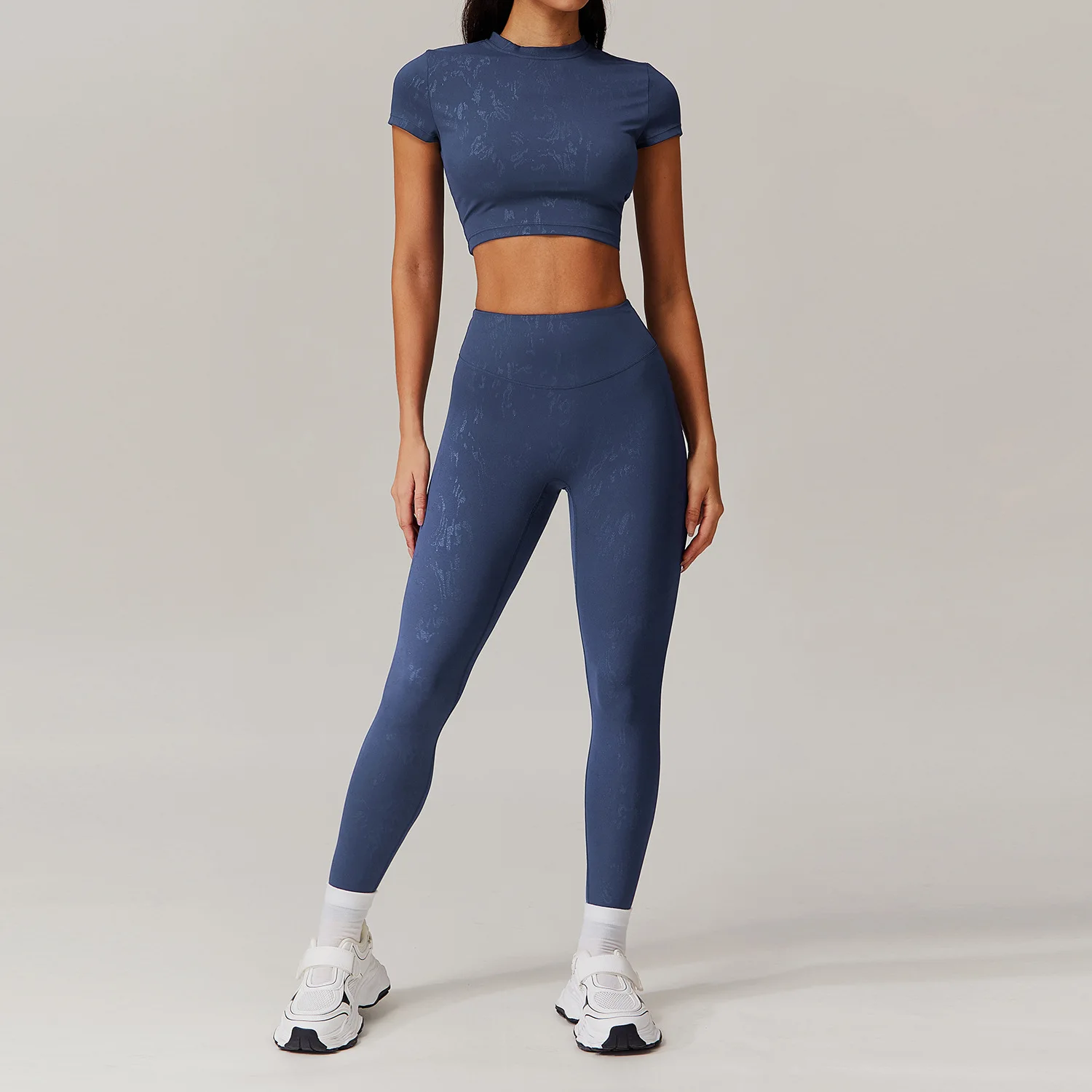 New in Matching Sets 2pcs Woman Sportswear Gym Yoga Suits Sporty Leggings Fitness Tracksuits Sports Bra Workout Clothes Shark.