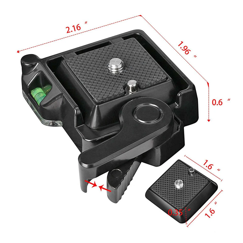 QR40 Quick Release Plate Platform Mount Base SLR Camera Tripod Monopod Ball Head for DSLR Camera QR40 1/4 3/8 screw