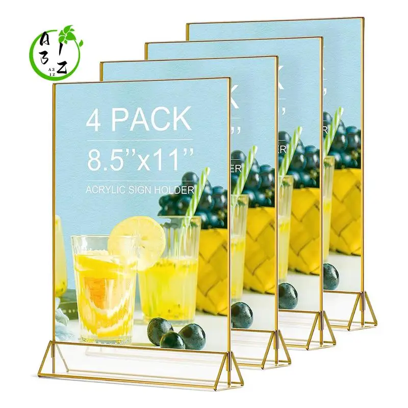 a31z-4pack-85x11-cadre-photo-dore-support-de-signe-en-acrylique-signes-de-mariage-numeros-de-table-kit-de-supports-de-menu