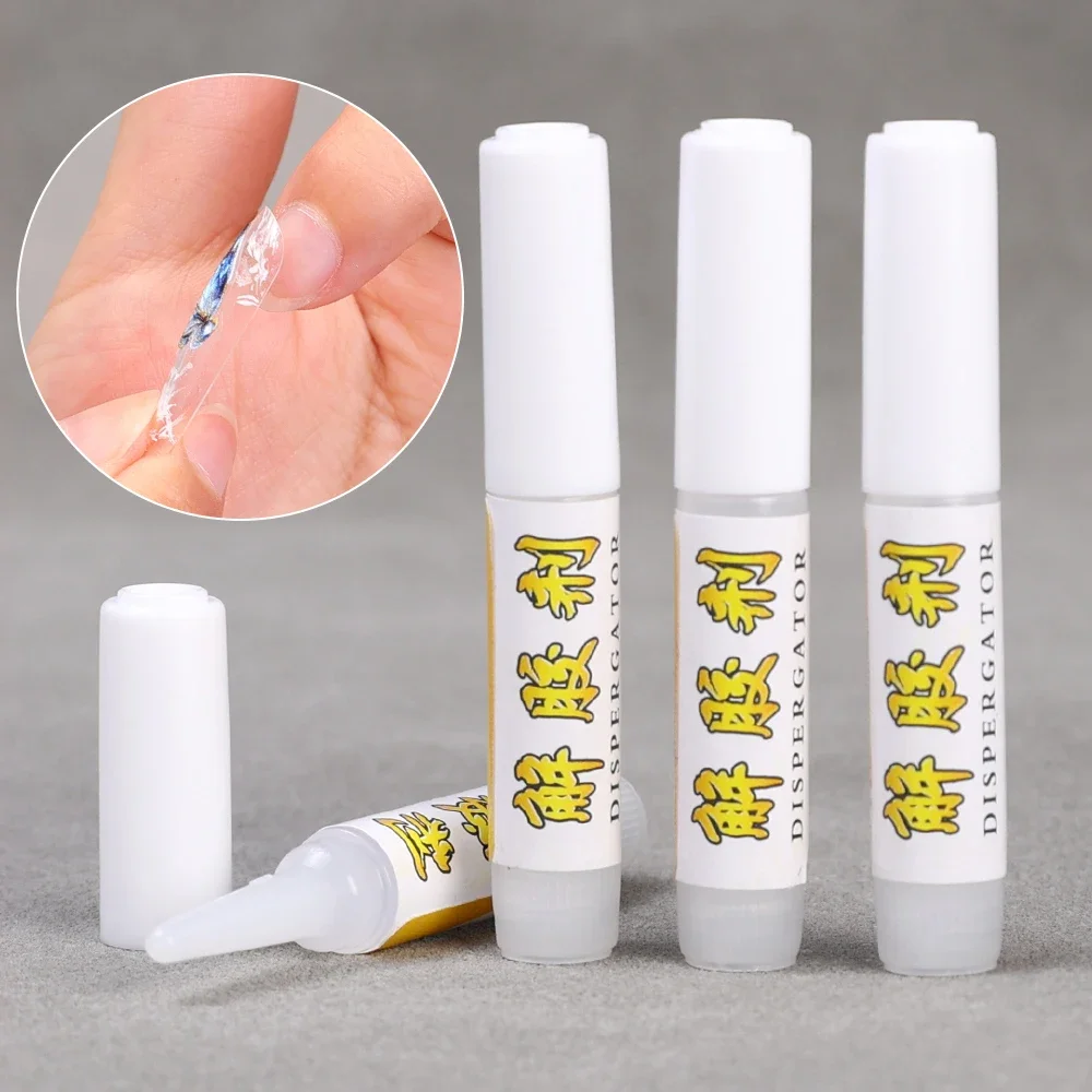 50PCS Nail Glue Remover Gel Mini False Nails Rhinestone Debonder Glue Manicure Accessory Tool Fake Nail Tips Fast Dissolve Glue