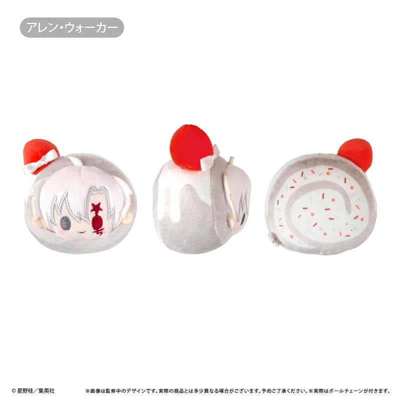 6cm Swiss Roll Plush Doll Pendant Nunu COS Anime D.Gray-man Allen Walker Yuu Kanda Lavi Lenalee Lee Stuffed Toys Childrens Gifts