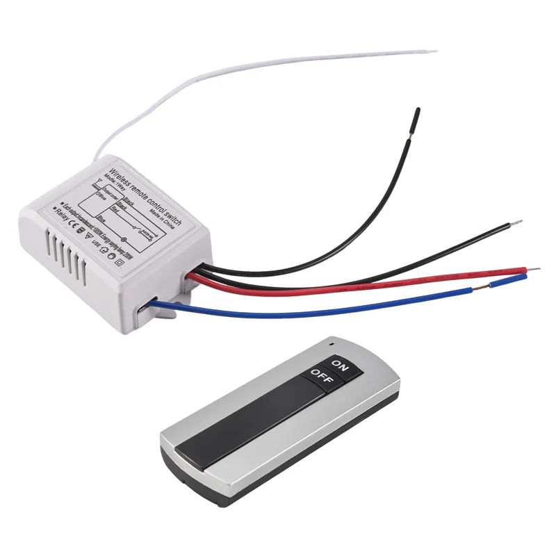 Saklar Kontrol Jarak Jauh Nirkabel 220V 1 Arah ON/OFF Saklar Kontrol Jarak Jauh Digital Untuk Lampu & Cahaya HT035-A19R