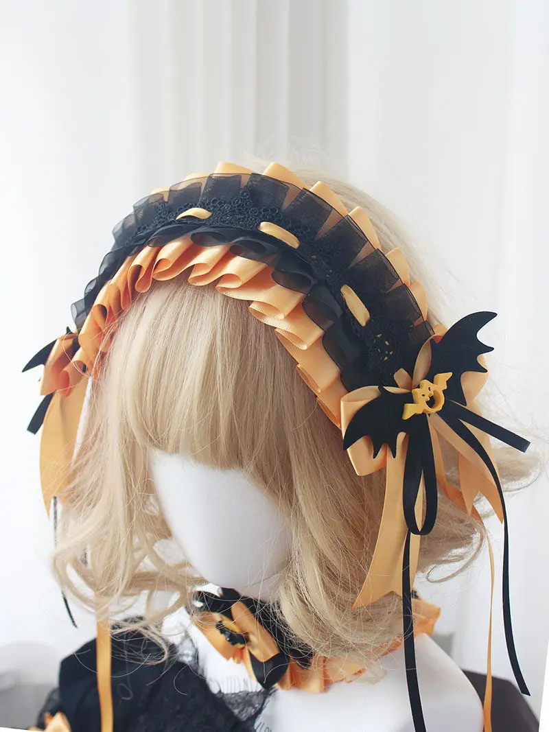 Witch Little Hat Witch Hair Accessories Original Handmade Demon Wings Halloween Hair Accessories Pumpkin Tip Little Magic Hat