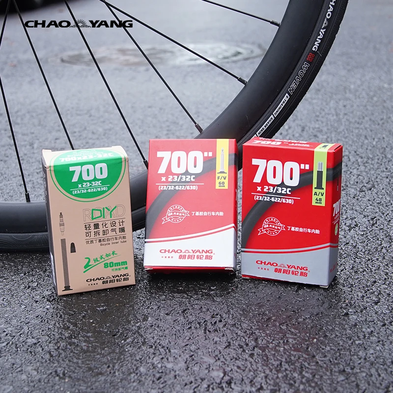 Inner Tube 700C - 2er-Pack Chaoyang Rennrad-Schlauch 700C 23C 32C