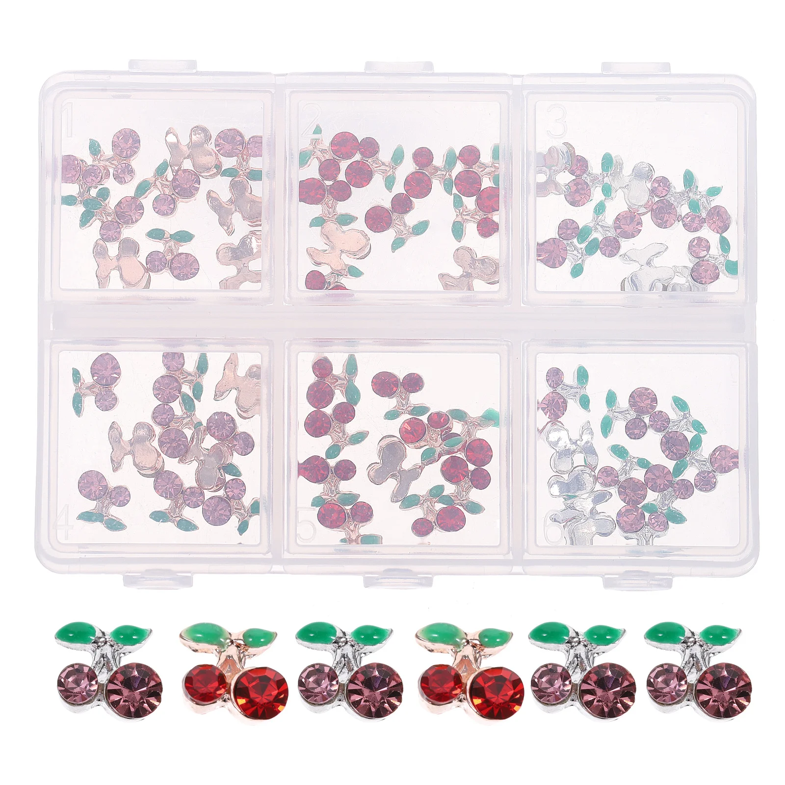 60 قطعة حفر المياه مسمار الزينة الكرز الراين Diy بها بنفسك لوازم الفن سجل القصاصات جراب هاتف مجوهرات اكسسوارات #6