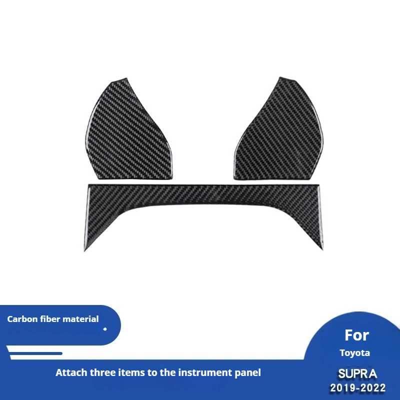 

For 19-22 Toyota Supra A90 Carbon Fiber Instrument Panel Decorative Sticker Automotive Interior Modification