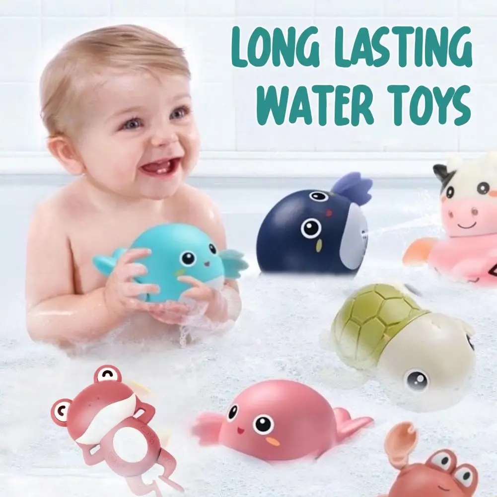 ألعاب حمام متينة للأطفال ألعاب حمام عائمة للأطفال ألعاب مياه على شكل سلحفاة ضفدع لطيفة على شكل دولفين متعة لحمام السباحة للأولاد #1