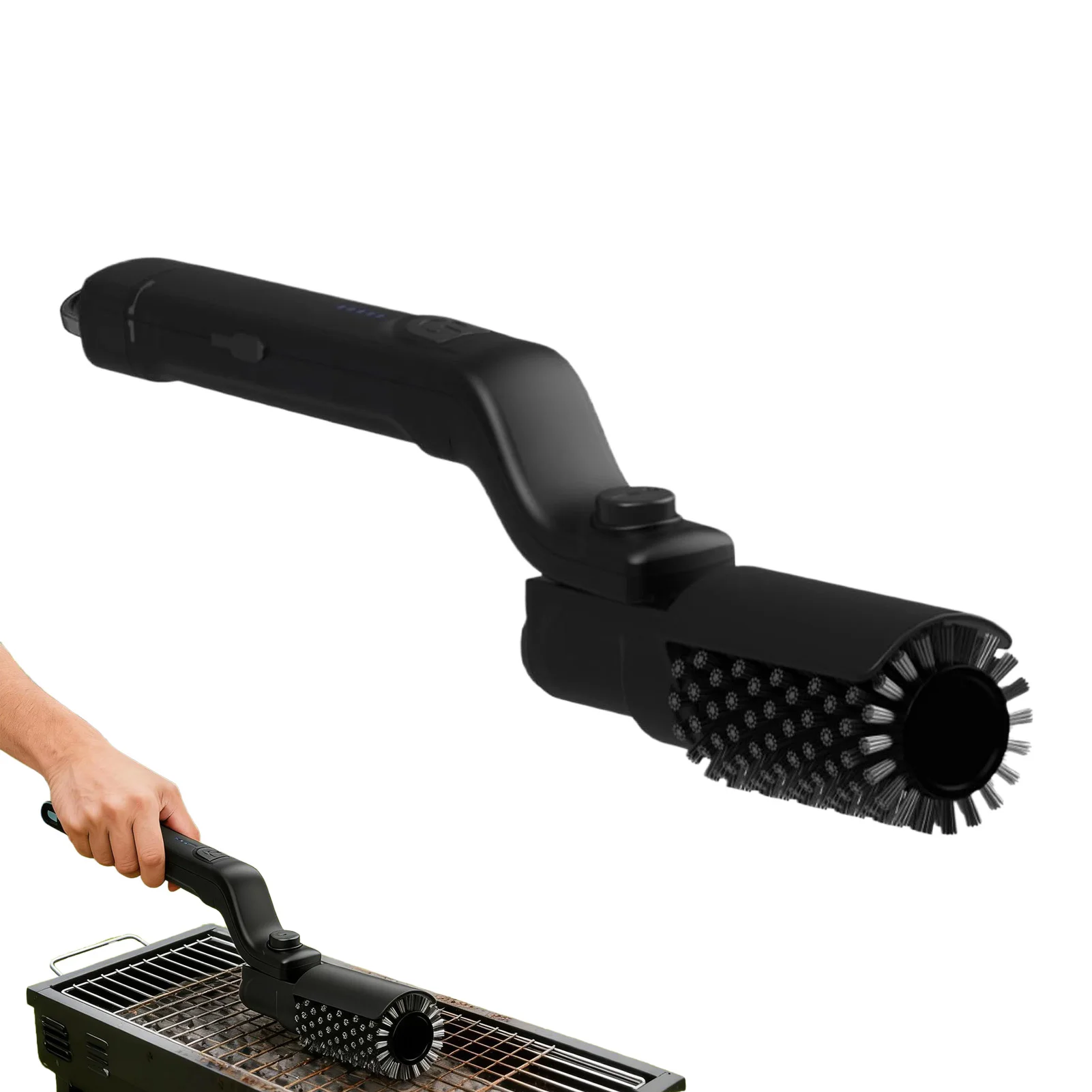 

Electric Barbecue Brush Motorized Deep Cleaner Camping Grill Grate Cleaning Tool Stainless Steel Remover Grill Cleaning Brush