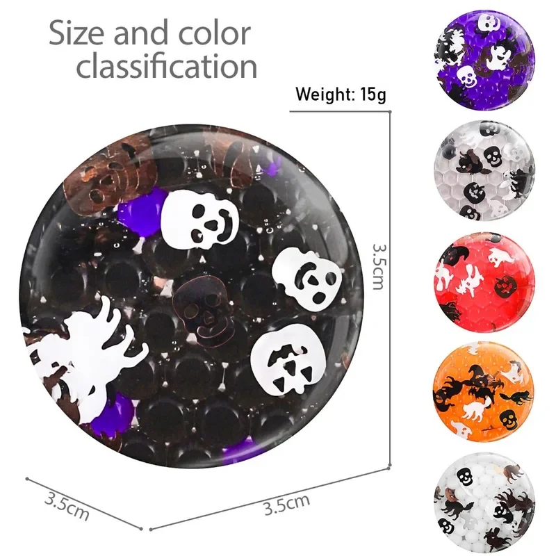 Mini Halloween Stress Ballen 3.5 cm Squishy Zintuiglijke Fidget Speelgoed voor Kinderen & Volwassenen Anti-Angst Relief Feestartikelen Geschenken