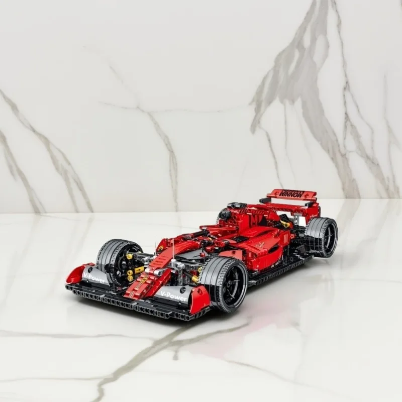 

Технология MOC, красная формула F1, скоростные гоночные строительные блоки, спортивный автомобиль, креативная модель, сборка, игрушки, детские рождественские подарки