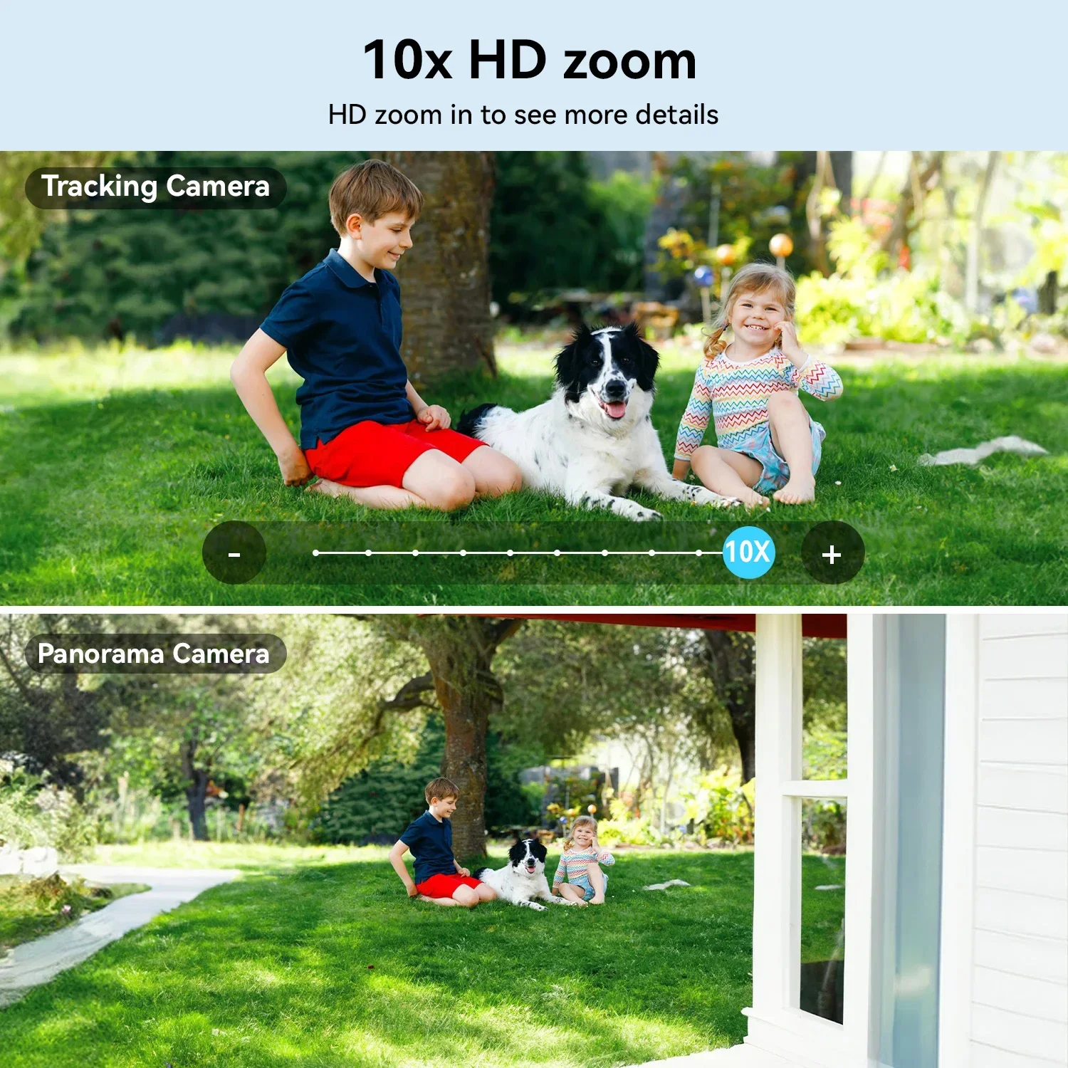 Cámara de Seguridad WiFi PEGATISAN 15MP PTZ para Exteriores con Pantalla Dual, Zoom 10X, Detección Humana, Cámara de Vigilancia de Video 10MP O-Kam Pro