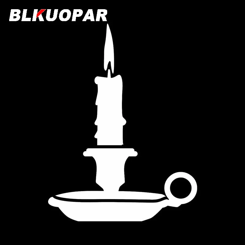BLKUOPAR for Burning Candle Car Sticker Scratch-Proof Graphics Decal Waterproof Windows Windshield Surfboard Car Styling