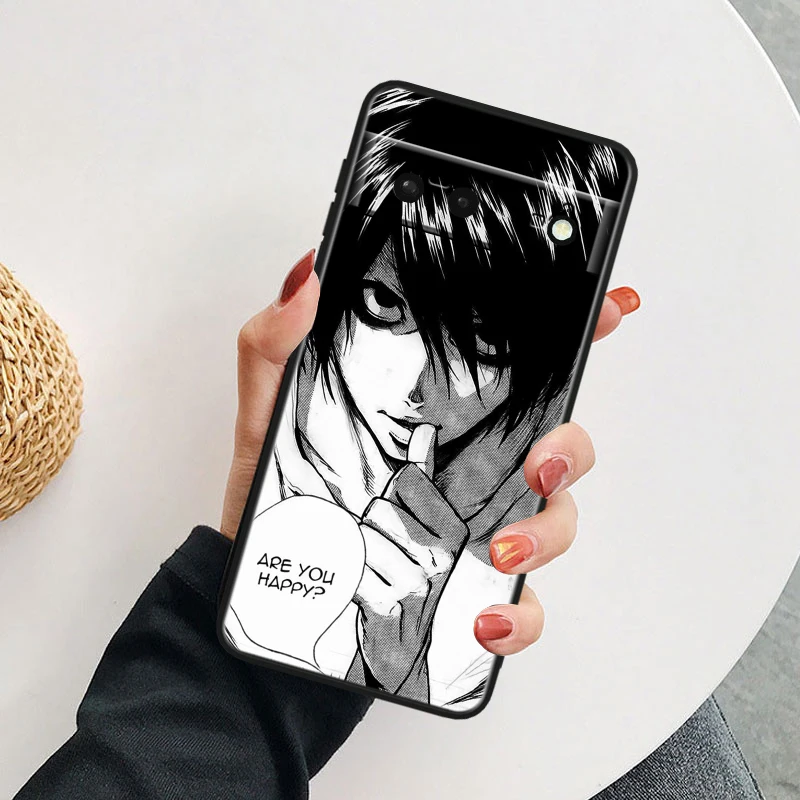 DEATH NOTE For Google Pixel 9 8A 8 7A 7 6A 6 5A 5XL 5 4A 4XL 4 Pro Black Soft Silicone Phone Case Cover