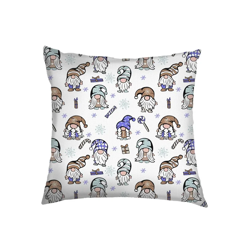 St. Patrick’s Day Print Cushion Cover Leprechauns Gnome Gnomies Pillowcase Home Decor Linen Throw Pillow Covers for Living Room