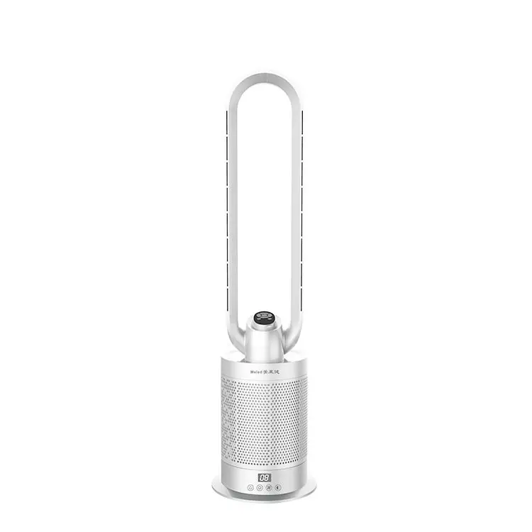 Negative Ion Air Purification Bladeless Tower Fan Cool Warm Dual-Use Household Floor Heating Fan Remote Control Low Noise Energy