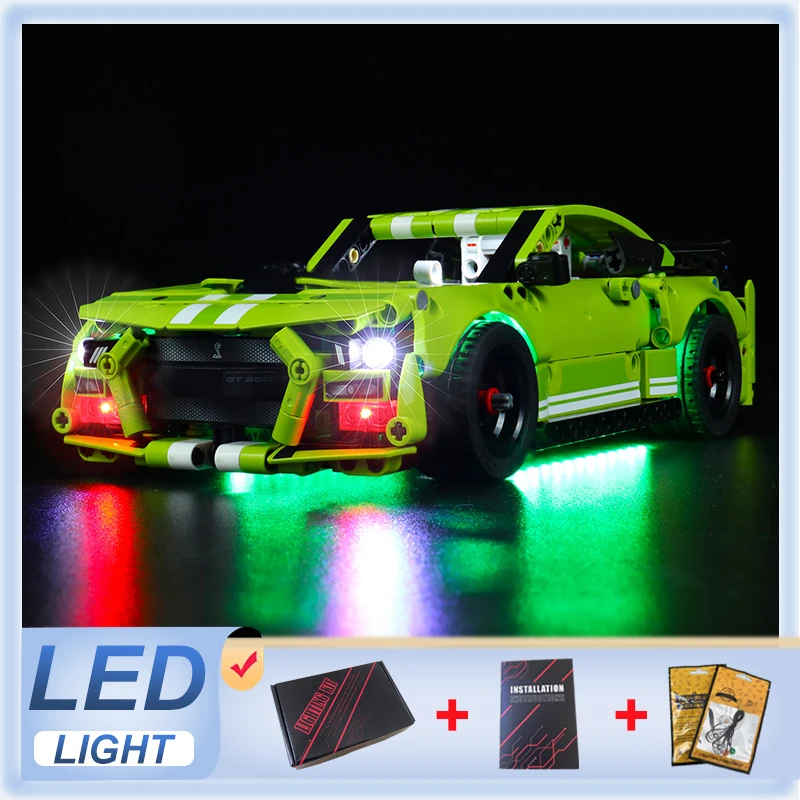 Zestaw oświetlenia LED DIY do LEGO 42138 GT500 Techniczna super sportowa Vechiel (tylko światło LED, bez modelu klocków)