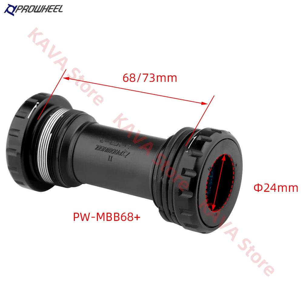 Prowheel Mountain Bike Bottom Bracket BB73+ Road Bike Central Movement BB68 BSA Thread Bicycle Bottom Holder for Shimano