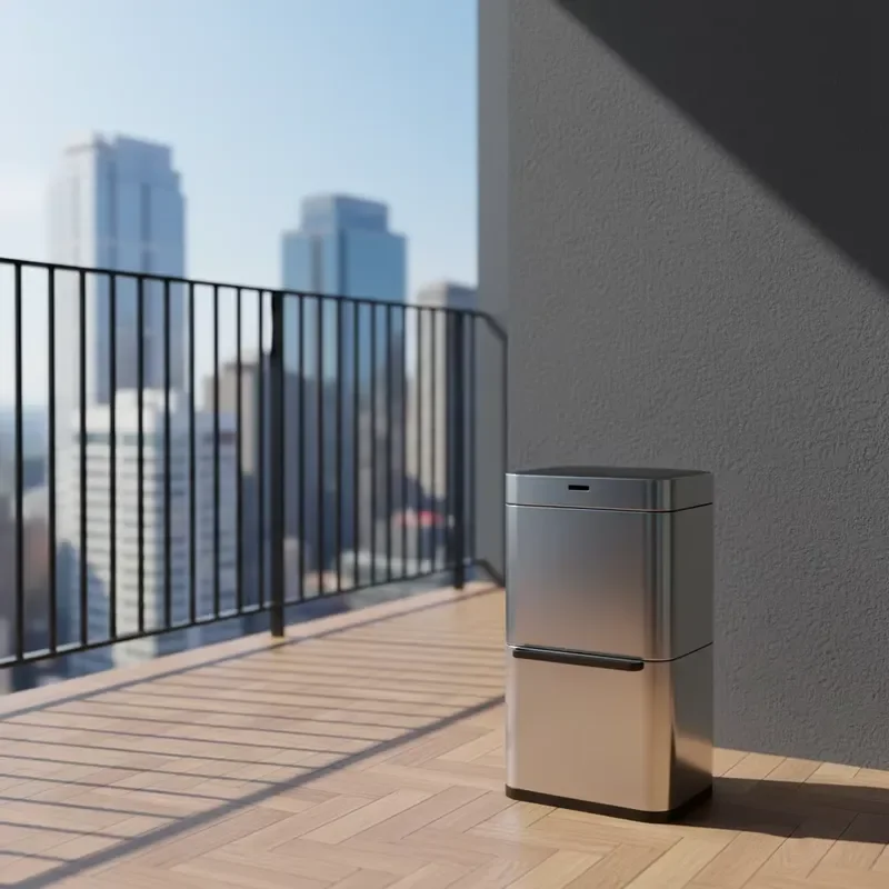 for 80L 40L+40L Touchless Smart Trash Can with Sensor Stainless Steel Eco-Friendly Battery Operated for Desktop and Bathroom