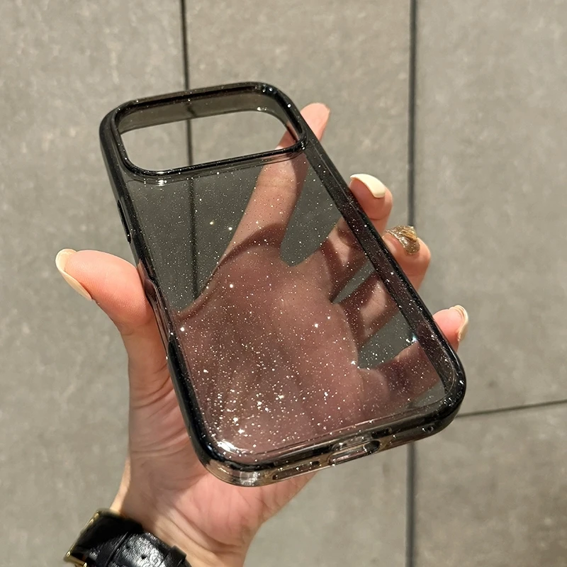 Luxuriöse Glitzer-Transparent-Hülle für iPhone 18 17 Pro Max 17 Air 11 12 13 14 15 16 Pro Max X XR XS 7 8 Stoßfeste TPU-Abdeckung – Detail 9