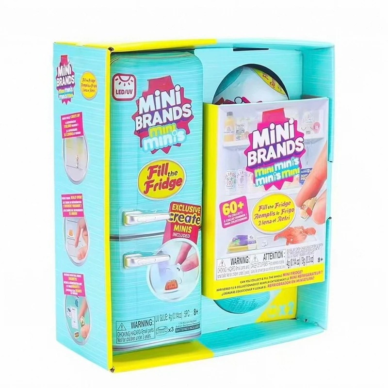 High Quality Replica ZURU Mini Brands Mini Fridge Set Packaging Blind Box Openable Fridge Door Anime Figure Mystery Box Model - view 6