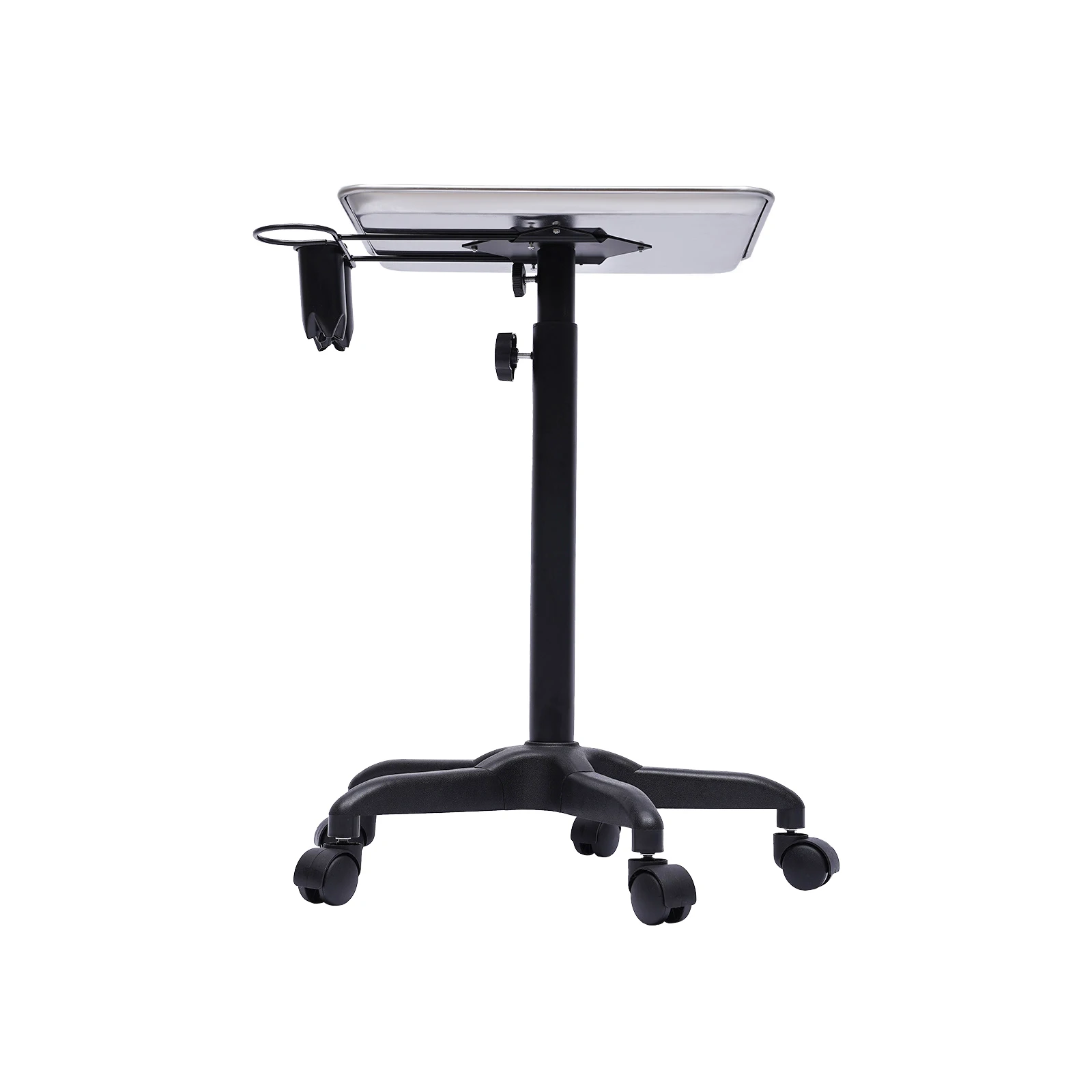 Salon Tray, Height Adjustable Salon Tray on Wheels, Hair Color ServiceTray Durable and Non-Rusting for Placing Hair Materials