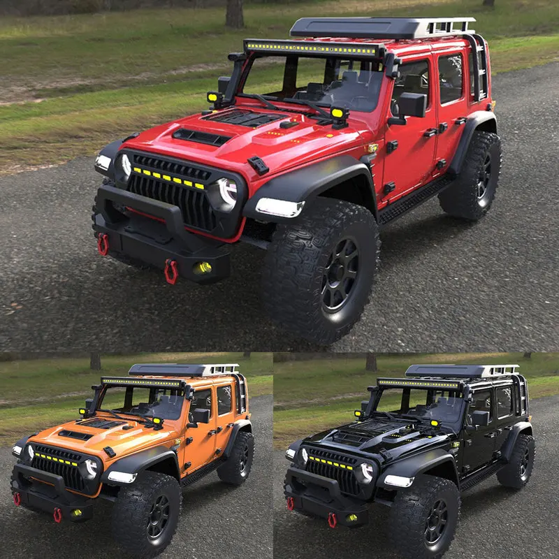 CK5811 Wrangler 1:7 coche de escalada RC coche de Control remoto vehículo todoterreno simulado juguete eléctrico sin escobillas con tracción en las cuatro ruedas