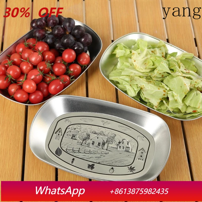 

LTT outdoor European retro iron plate boat fruit plate retro metal snack plate