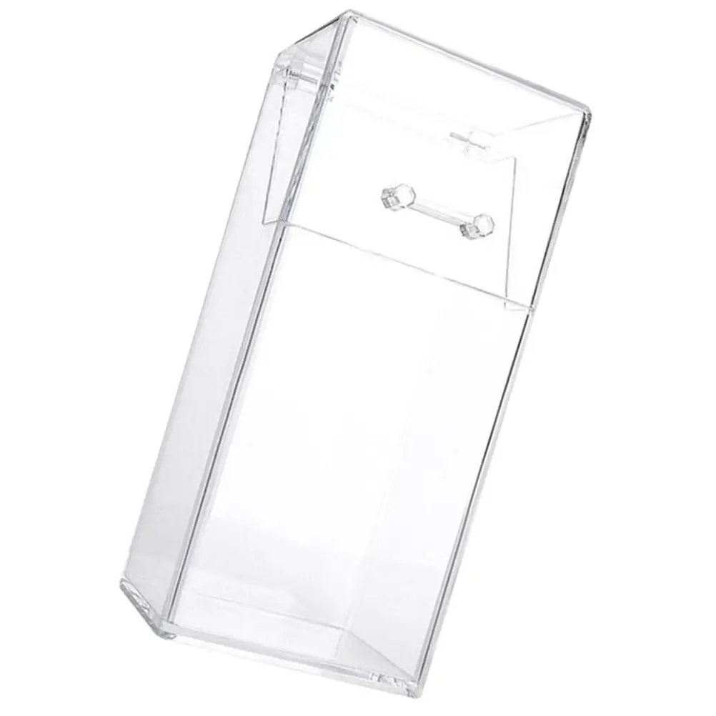 Acrylic Pen Cup Makeup Brush Organizer Clear Modern Geometric Shape Practical Vanity Desktop Desk Accessories Gift