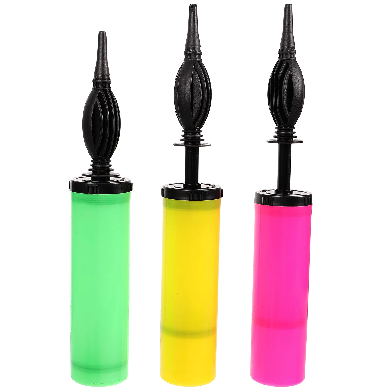 

3pcs Manual Balloon Pump Portable Handheld Air Inflator Durable Plastic For Wedding Ball Soccer Basketball