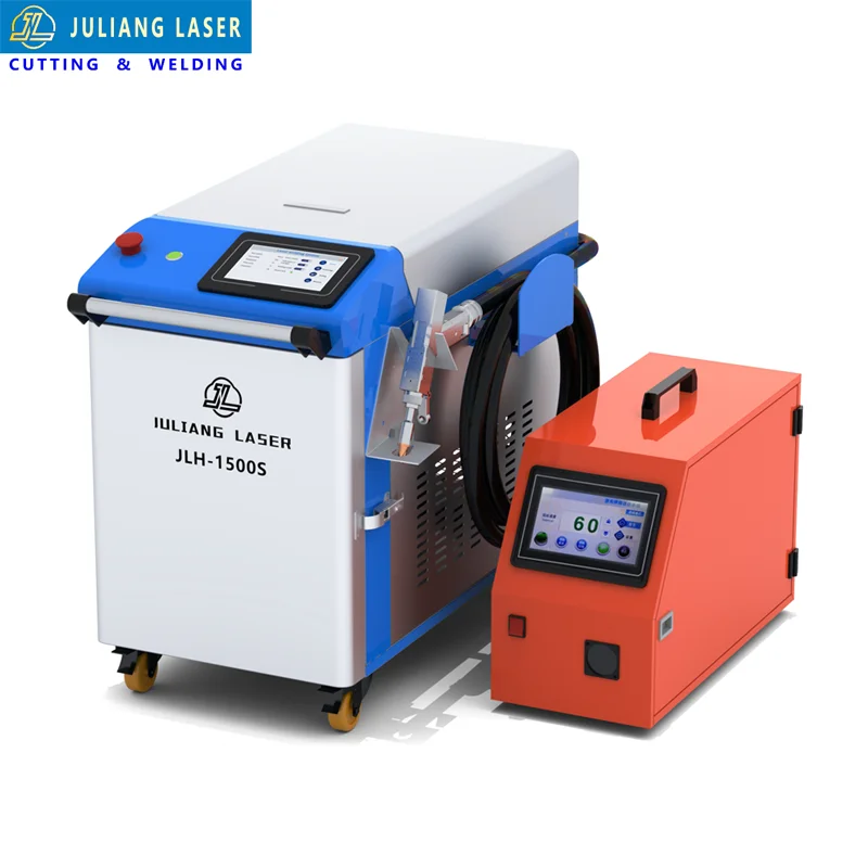 آلة لحام ألياف الليزر المحمولة 4 في 1 1500 وات - 3000 وات ماكس لمعالجة المعادن ميزات جديدة لتنظيف قطع اللحام #1