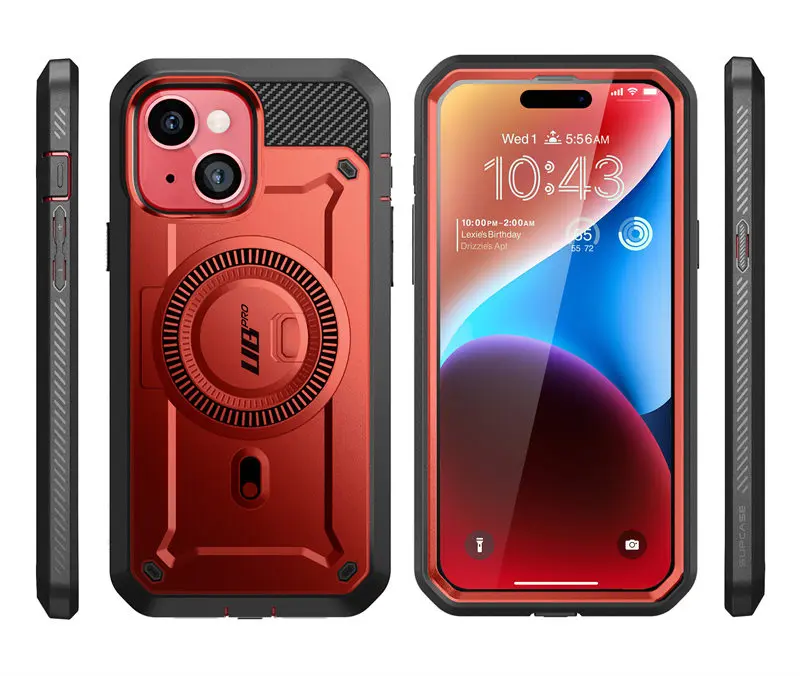 SUPCASE for iPhone 15/14/13 Case 6.1 inch 2023 UB Pro Mag Full Body Rugged Case Cover with Built-in Screen Protector