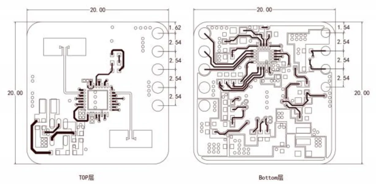24GHz hlk ld2420 Millimeter welle radar human Präsenz sensor modul DC 3,3 V Mikro bewegung intelligenter Sensor – Detail 2