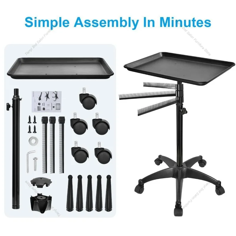 Nordic Creative Hairdressing Salon Trolley Modern Adjustable Mobile Storage Tool Cart Salon Furniture Тележка Мастера FYST