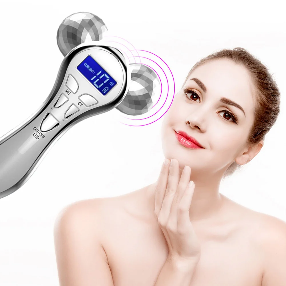 4D Roller Y Shape Face Massager Anti-Wrinkle Face Lifting Device 360° Rotatable Handheld