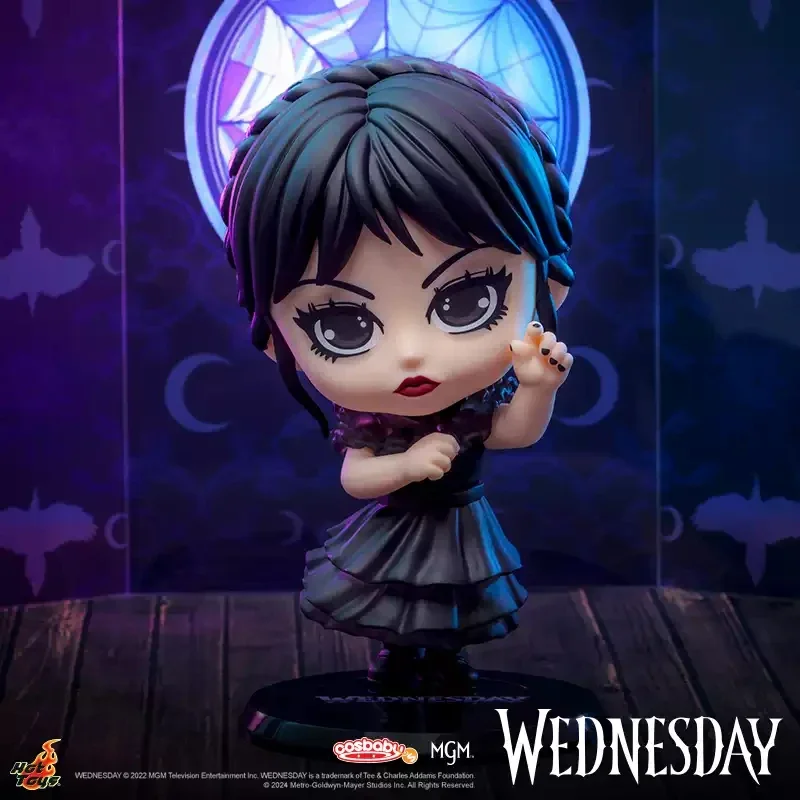 

10CM The Addams Family Wednesday Dancing COSBABY Figure Exclusive Collectible Plushie Dress Up Cosplay Xmas