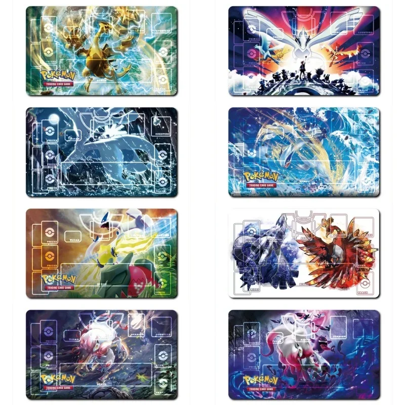 Pokemon Lugia Zoroark Miltank Snorlax Ditto Self Made Anime Classic Series Cards Pad Rubber Collection Card Dueling Mat Toy Gift