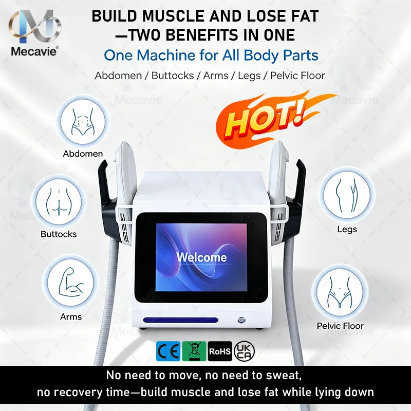 New Body Contouring Machine High Energy Muscle Stimulator Abdomen Hip Slimming Beauty Salon Equipment Wholesale